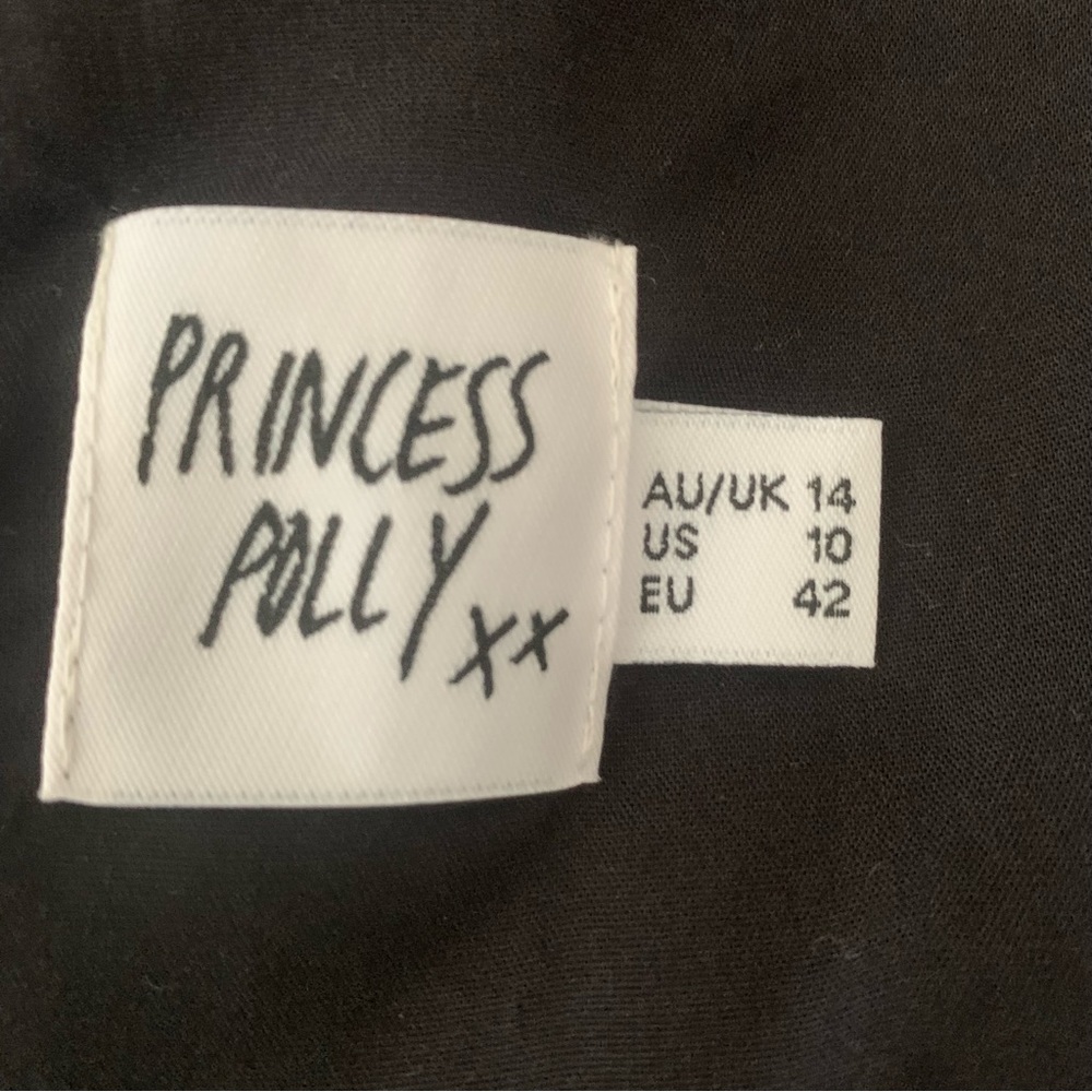 Princess‎ Polly Black Molina Mini Dress Size 10 - Picture 11 of 13